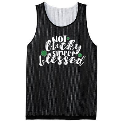 Not Lucky Simply Blessed Mesh Reversible Basketball Jersey Tank