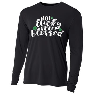 Not Lucky Simply Blessed Cooling Performance Long Sleeve Crew