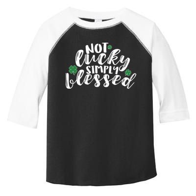 Not Lucky Simply Blessed Toddler Fine Jersey T-Shirt