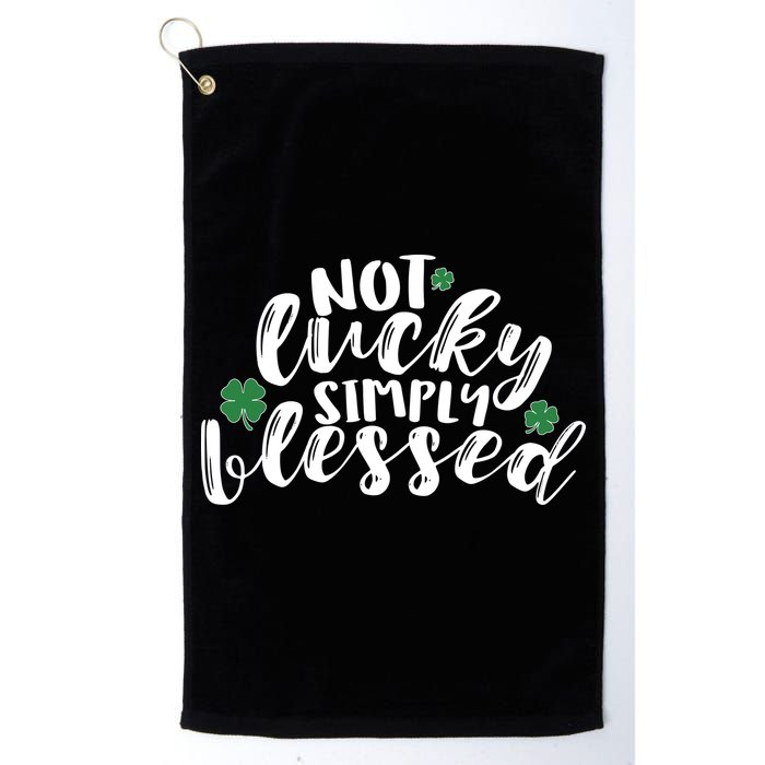 Not Lucky Simply Blessed Golf Towel
