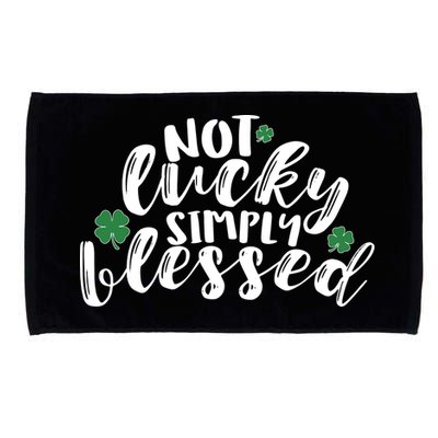 Not Lucky Simply Blessed Microfiber Hand Towel