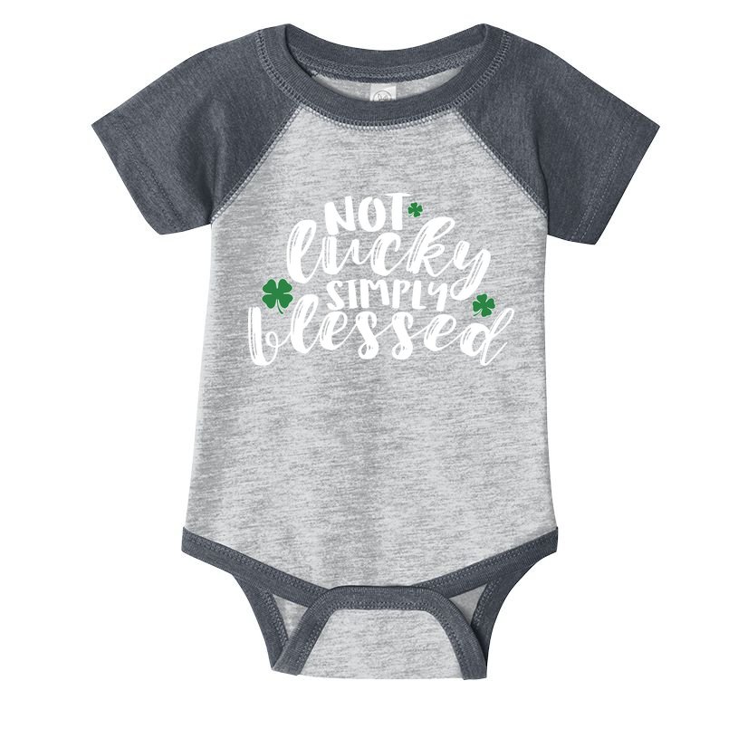 Not Lucky Simply Blessed Infant Baby Jersey Bodysuit