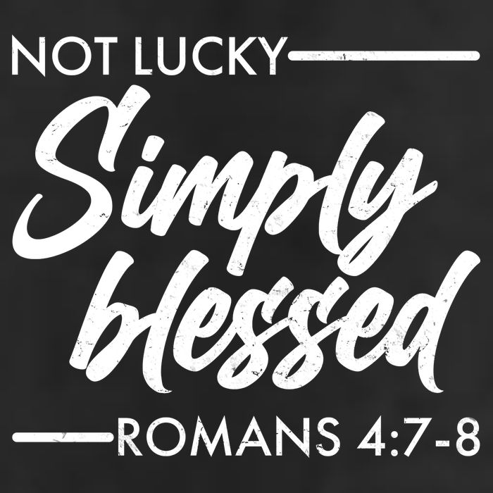 Not Lucky Simply Blessed Romans 4: 7-8 Golf Towel