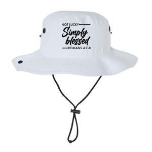 Not Lucky Simply Blessed Romans 4: 7-8 Legacy Cool Fit Booney Bucket Hat