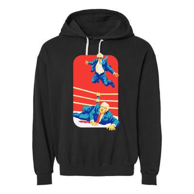 Not Me Us Bernie Sanders Garment-Dyed Fleece Hoodie