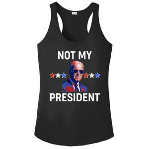 Not My President Anti Biden Pro Trump 2020 Election Ladies PosiCharge Competitor Racerback Tank