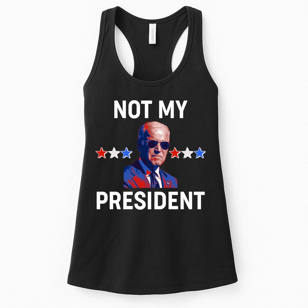 Not My President Anti Biden Pro Trump 2020 Election Womens Tank Top