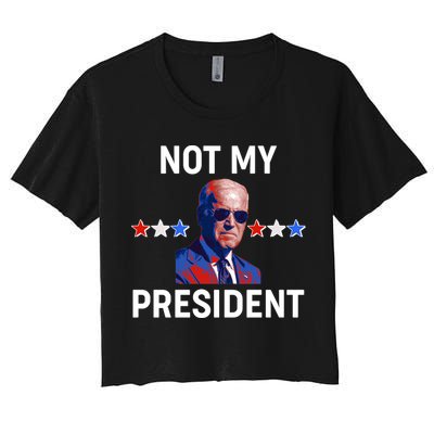 Not My President Anti Biden Pro Trump 2020 Election Crop Top