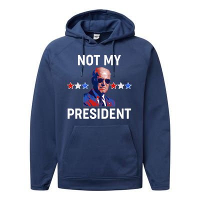 Not My President Anti Biden Pro Trump 2020 Election Performance Fleece Hoodie