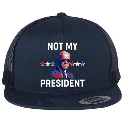 Not My President Anti Biden Pro Trump 2020 Election Flat Bill Trucker Hat