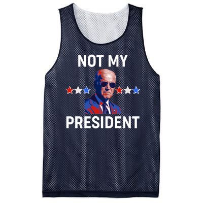 Not My President Anti Biden Pro Trump 2020 Election Mesh Reversible Basketball Jersey Tank