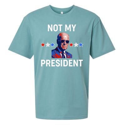 Not My President Anti Biden Pro Trump 2020 Election Sueded Cloud Jersey T-Shirt