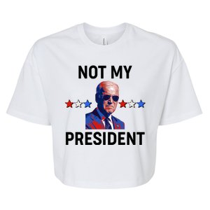 Not My President Anti Biden Pro Trump 2020 Election Bella+Canvas Jersey Crop Tee