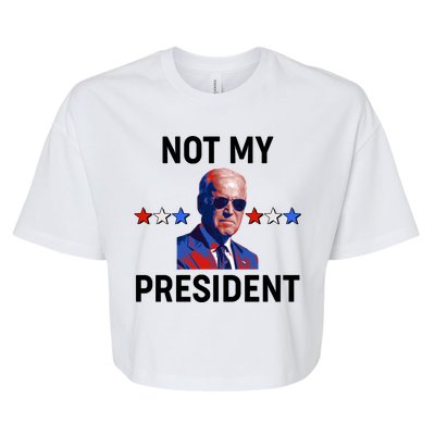 Not My President Anti Biden Pro Trump 2020 Election Bella+Canvas Jersey Crop Tee