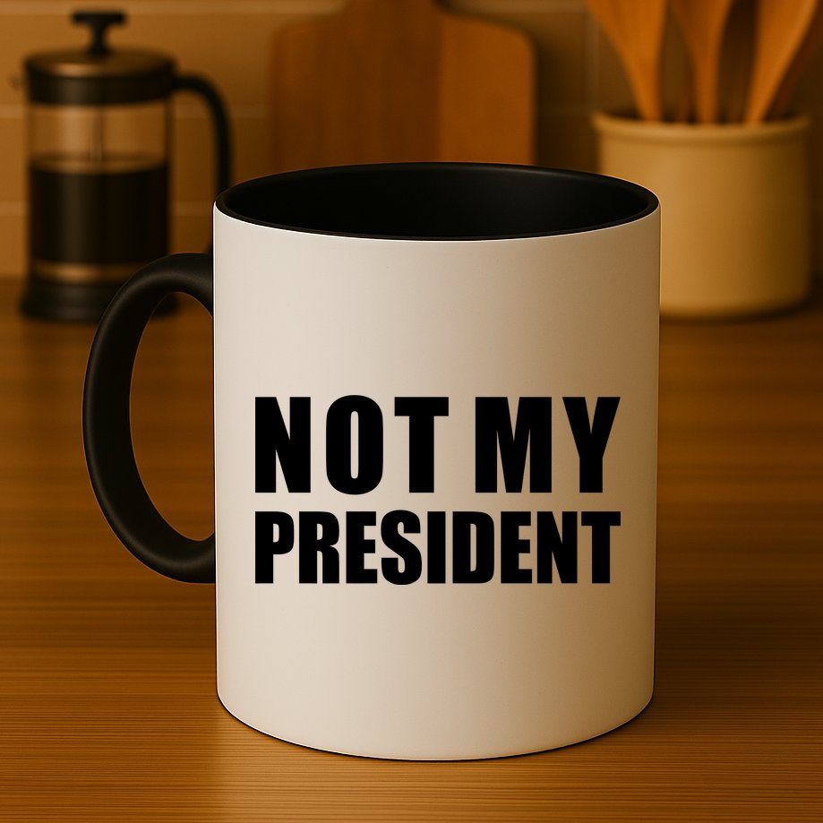 Not My President Classic Logo Mug