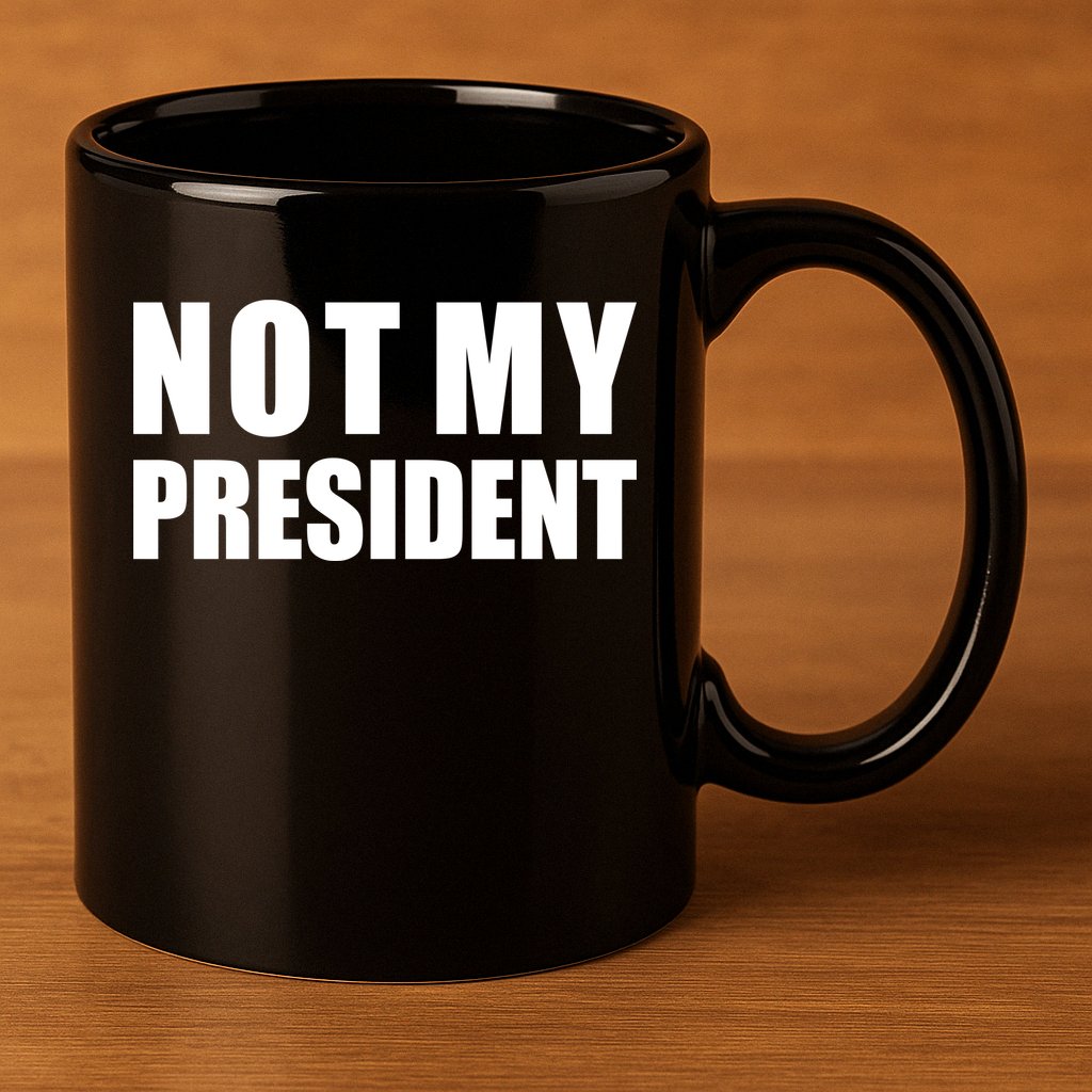 Not My President Classic Logo 11oz C Handle Ceramic Mug