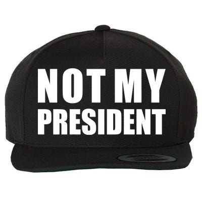 Not My President Classic Logo Wool Snapback Cap