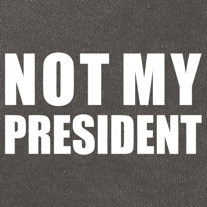 Not My President Classic Logo Cotton Canvas Backpack