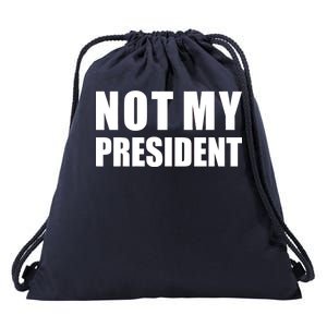 Not My President Classic Logo Drawstring Bag