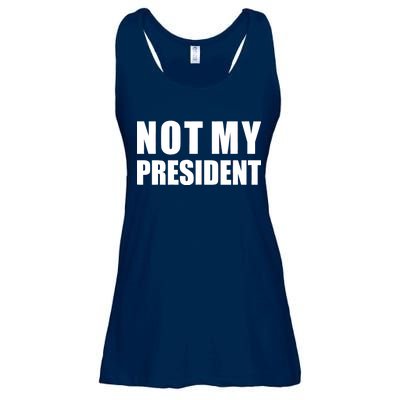 Not My President Classic Logo Ladies Essential Flowy Tank