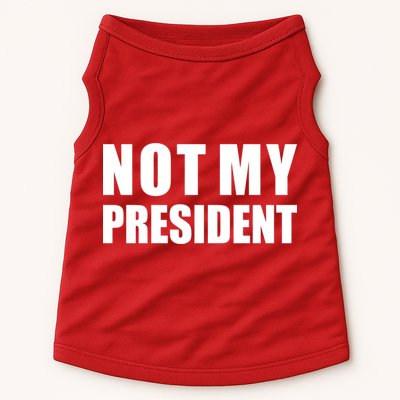 Not My President Classic Logo Doggie Tank