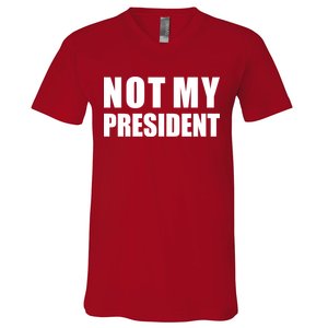 Not My President Classic Logo V-Neck T-Shirt