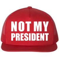 Not My President Classic Logo Flat Bill Trucker Hat