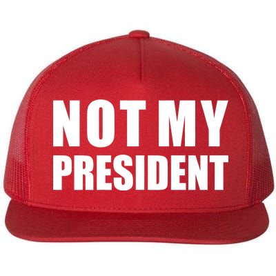 Not My President Classic Logo Flat Bill Trucker Hat