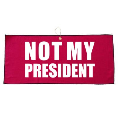 Not My President Classic Logo Large Microfiber Waffle Golf Towel