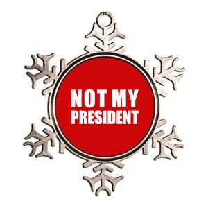 Not My President Classic Logo Metallic Star Ornament