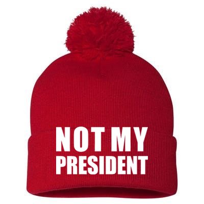 Not My President Classic Logo Pom Pom 12in Knit Beanie