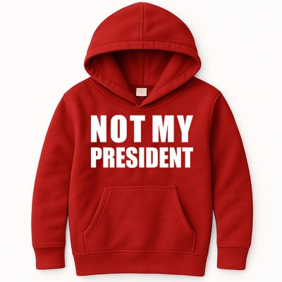 Not My President Classic Logo Kids Hoodie