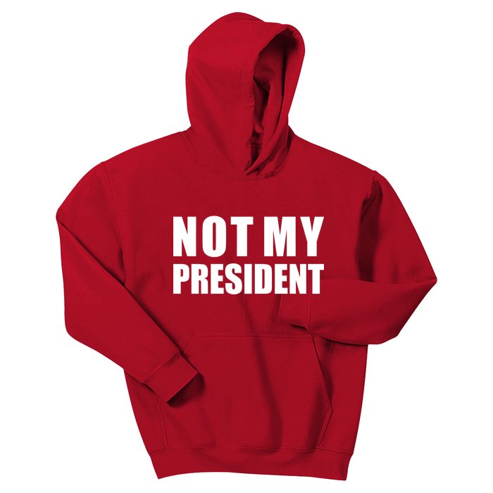 Not My President Classic Logo Kids Hoodie