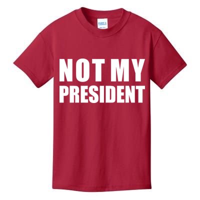 Not My President Classic Logo Kids T-Shirt