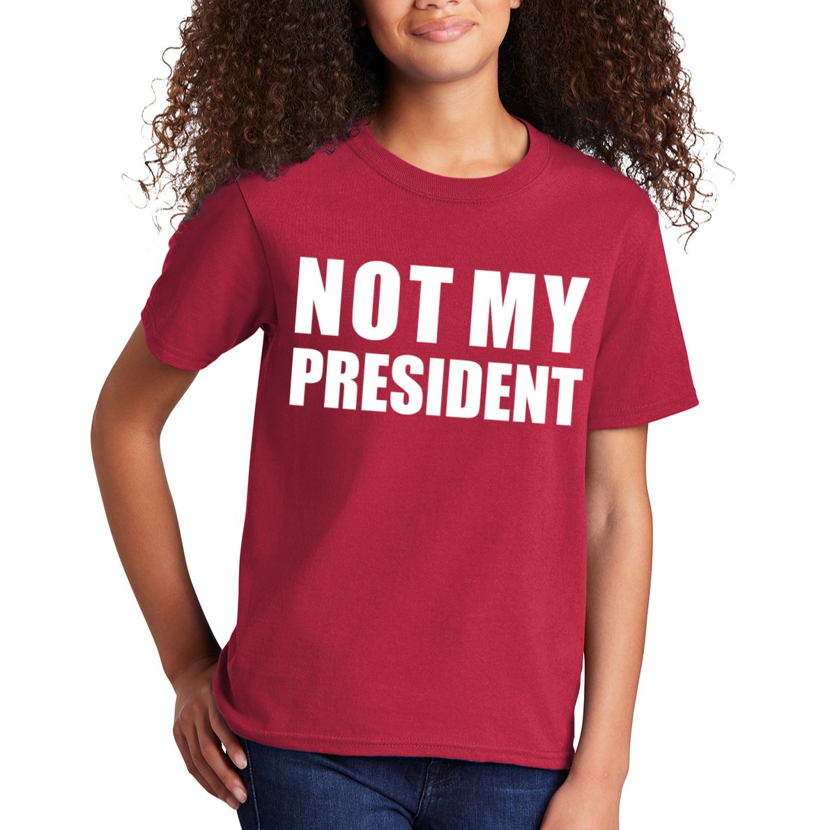 Not My President Classic Logo Kids T-Shirt