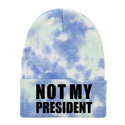 Not My President Classic Logo Tie Dye 12in Knit Beanie