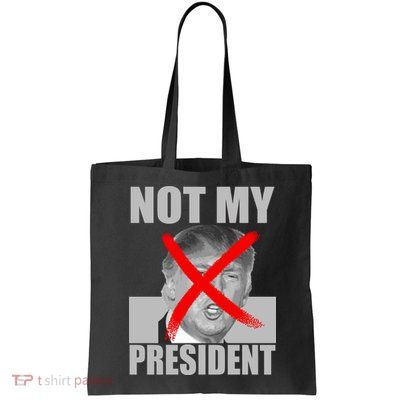 Not My President Red X Spray Paint Anti-Trump Bag