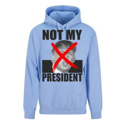 Not My President Red X Spray Paint Anti-Trump Unisex Surf Hoodie