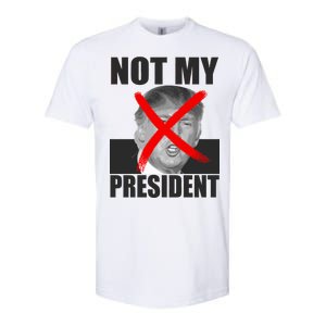 Not My President Red X Spray Paint Anti-Trump Softstyle® CVC T-Shirt