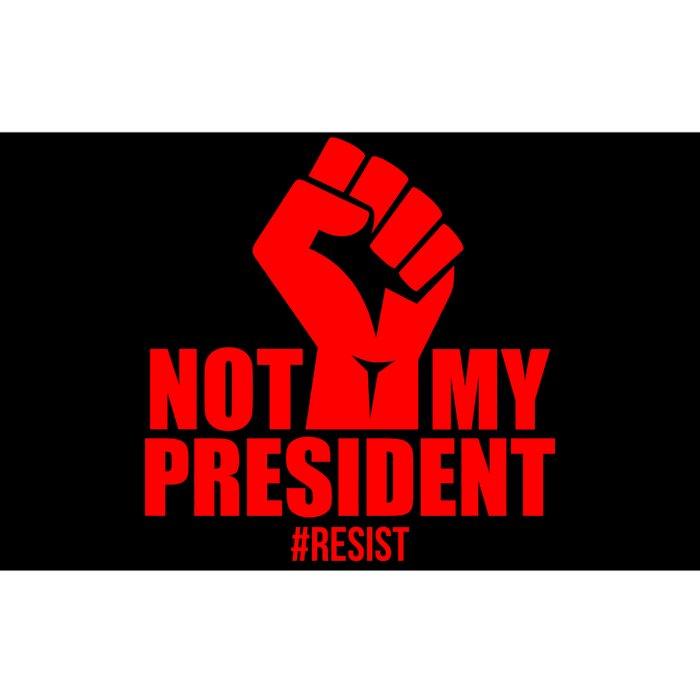 Not My President Resist Anti Trump Fist Bumper Sticker