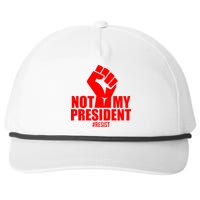 Not My President Resist Anti Trump Fist Snapback Five-Panel Rope Hat