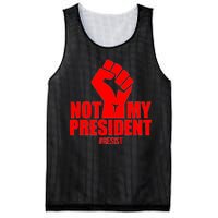 Not My President Resist Anti Trump Fist Mesh Reversible Basketball Jersey Tank