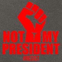 Not My President Resist Anti Trump Fist Cotton Canvas Backpack