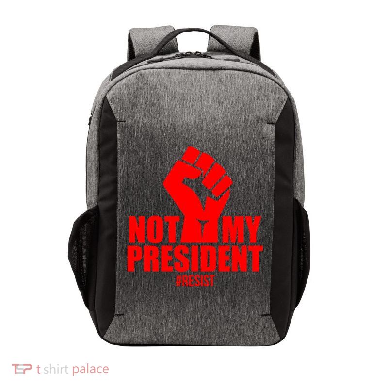 Not My President Resist Anti Trump Fist Vector Backpack