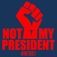 Not My President Resist Anti Trump Fist Infant Baby Jersey Bodysuit