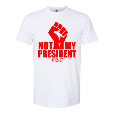 Not My President Resist Anti Trump Fist Softstyle® CVC T-Shirt