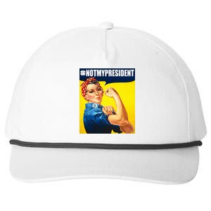 Not My President Rosie Riverter Girl Power Anti Trump Poster Snapback Five-Panel Rope Hat