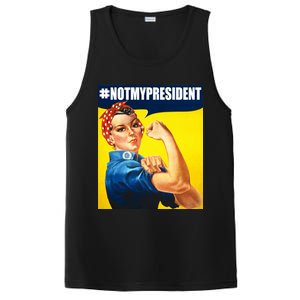 Not My President Rosie Riverter Girl Power Anti Trump Poster PosiCharge Competitor Tank