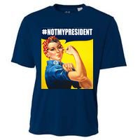 Not My President Rosie Riverter Girl Power Anti Trump Poster Cooling Performance Crew T-Shirt