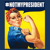 Not My President Rosie Riverter Girl Power Anti Trump Poster Apron
